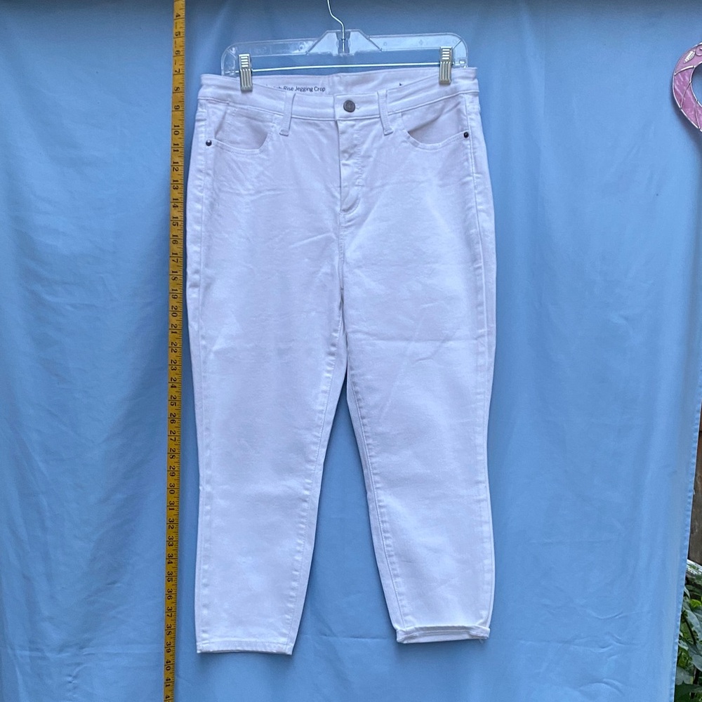 Talbots White Cropped Ankle Jeans